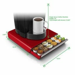 Best Sale 🤩 Organizers & Dispensers Mind Reader Hero Coffee Pod Storage Drawer For 36 K-Cup, Red (TRY26PC-RED) 🌟 -Coffee Sales Store unnamed file 1952