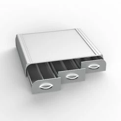 Coupon 🤩 Organizers & Dispensers Mind Reader 'Anchor' Coffee Pod Triple Drawer, 36 Capacity, Silver (TRAY6-SIL) 🎉 -Coffee Sales Store unnamed file 1968