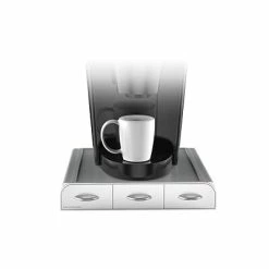 Coupon 🤩 Organizers & Dispensers Mind Reader 'Anchor' Coffee Pod Triple Drawer, 36 Capacity, Silver (TRAY6-SIL) 🎉 -Coffee Sales Store unnamed file 1969