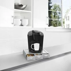 Coupon 🤩 Organizers & Dispensers Mind Reader 'Anchor' Coffee Pod Triple Drawer, 36 Capacity, Silver (TRAY6-SIL) 🎉 -Coffee Sales Store unnamed file 1970