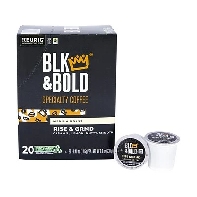 Cheap ❤️ BLK & Bold Single Serve & Keurig® K-Cup® Pods BLK & Bold Rise & GRND Specialty Coffee, Keurig K-Cup Pod, Medium Roast, 20/Box (004-20-0002) ⭐ 1 Cheap ❤️ BLK & Bold Single Serve & Keurig® K-Cup® Pods BLK & Bold Rise & GRND Specialty Coffee, Keurig K-Cup Pod, Medium Roast, 20/Box (004-20-0002) ⭐