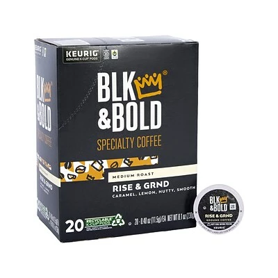 Cheap ❤️ BLK & Bold Single Serve & Keurig® K-Cup® Pods BLK & Bold Rise & GRND Specialty Coffee, Keurig K-Cup Pod, Medium Roast, 20/Box (004-20-0002) ⭐ 2 Cheap ❤️ BLK & Bold Single Serve & Keurig® K-Cup® Pods BLK & Bold Rise & GRND Specialty Coffee, Keurig K-Cup Pod, Medium Roast, 20/Box (004-20-0002) ⭐ - Image 2