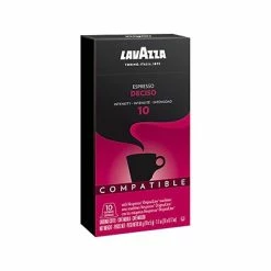 Hot Sale 👍 Single Serve Cups & Pods Lavazza Espresso Deciso Coffee, Nespresso Original Capsule, Dark Roast, 10/Box (1953000983) 🥰