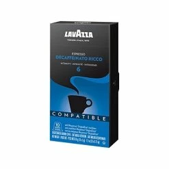 Brand new 😍 Single Serve Cups & Pods Lavazza Decaffeinato Ricco Decaf Coffee, Nespresso Original Capsule, Dark Roast, 10/Box (1953000990) 😉 -Coffee Sales Store unnamed file 2033