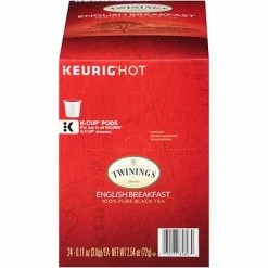 Deals 💯 K-Cups Twinings Of London English Breakfast Tea, Keurig K-Cup Pods, 24/Box (TNA85780) 💯