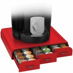 Best reviews of 👍 Organizers & Dispensers Mind Reader Anchor Coffee Pod Storage Drawer For 36 K-Cup, Red (TRY3PC-RED) 🎉