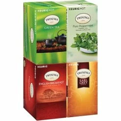 Best Sale ⌛ K-Cups Twinings Of London Variety Pack Tea, Keurig® K-Cup® Pods, 24 K-Cup® Pods/Box, 4 Boxes/Case (F15486) 😍