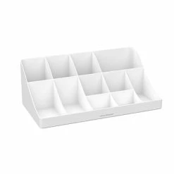 Best Sale 😀 Organizers & Dispensers Mind Reader 'Pioneer' 11 Compartment Break Room Coffee Condiment Organizer, White (COMORG-WHT) 😍 -Coffee Sales Store unnamed file 2110