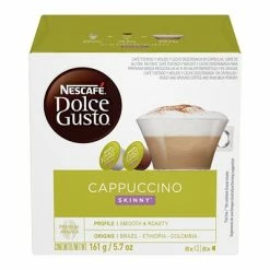 Discount 🥰 Nestle Single Serve Cups & Pods NESCAFE Dolce Gusto Skinny Cappuccino, Coffee, 16 Pods/Box (NES27370) 😍