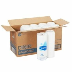Coupon 😀 Disposable Lids Dixie Dome Plastic Hot Cup Lids, 10-20 Oz., White, 500/Carton (9542500DX) 🌟