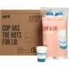 Hot Sale 🔔 Paper Cups Perk™ Paper Cup & Lid Combo, 12 Oz., White/Blue, 500/Carton (PK54365CT) ✔️