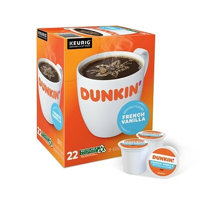 Wholesale 😍 K-Cups Dunkin' Donuts French Vanilla Coffee, Keurig® K-Cup® Pods, Medium Roast, 22/Box (400847) 🥰 1 Wholesale 😍 K-Cups Dunkin' Donuts French Vanilla Coffee, Keurig® K-Cup® Pods, Medium Roast, 22/Box (400847) 🥰