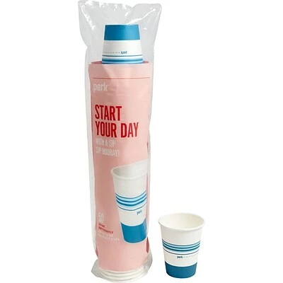 Discount 😀 Paper Cups Perk™ Paper Hot Cup, 12 Oz., White/Blue, 50/Pack (PK54367) 🎉 1 Discount 😀 Paper Cups Perk™ Paper Hot Cup, 12 Oz., White/Blue, 50/Pack (PK54367) 🎉