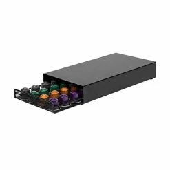 Buy ✔️ Coffee Organizers & Dispensers Mind Reader 4 Compartment Stainless Steel Coffee Organizer, Black (NESHTRAY-BLK) 🧨 -Coffee Sales Store unnamed file 2224