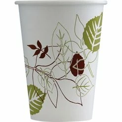 Discount 🧨 Paper Cups Dixie Pathways Poly Paper Hot Cups, 12 Oz., White, 50/Pack (2342PATH) 🛒