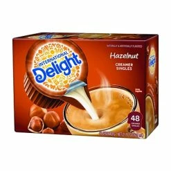 Flash Sale 💯 Creamers International Delight Hazelnut Dairy Free Liquid Creamer, 0.44 Oz., 48/Box (WWI02283) 😍 -Coffee Sales Store unnamed file 2242