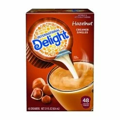Flash Sale 💯 Creamers International Delight Hazelnut Dairy Free Liquid Creamer, 0.44 Oz., 48/Box (WWI02283) 😍 -Coffee Sales Store unnamed file 2243