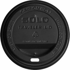 Flash Sale 😍 Disposable Lids Solo Traveler® Paper Hot Cups Lids, 10-24 Oz., Black Cappucino, 1000/Carton (TLB316-0004) ✨