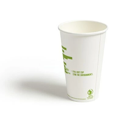 Best Sale ✨ Sustainable Cups Perk™ Compostable Paper Hot Cup, 16 Oz., White/Green, 300/Carton (PK56221) ✔️ 3 Best Sale ✨ Sustainable Cups Perk™ Compostable Paper Hot Cup, 16 Oz., White/Green, 300/Carton (PK56221) ✔️ - Image 3