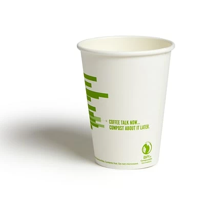 New ⭐ Sustainable Cups Perk™ Compostable Paper Hot Cup, 12 Oz., White/Green, 500/Carton (PK56222CT) 🤩 3 New ⭐ Sustainable Cups Perk™ Compostable Paper Hot Cup, 12 Oz., White/Green, 500/Carton (PK56222CT) 🤩 - Image 3