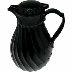 Best Pirce ✔️ Carafes, Kettles & Decanters Hormel Swirl Design Poly Lined Coffee Carafe, 40 Oz., Black 😀