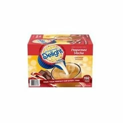 Brand new ✨ Creamers International Delight Peppermint Mocha Creamer, 192/Carton (151651) 💯