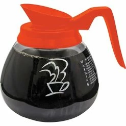 Budget 🤩 Carafes, Kettles & Decanters Newco® 12 Cup Glass Coffee Decanter, Orange ❤️