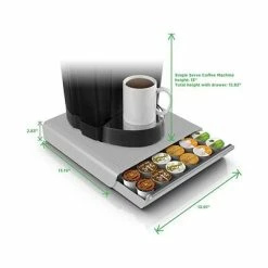 Hot Sale ✔️ Organizers & Dispensers Mind Reader K-Cup Single Serve Plastic Coffee Pod Storage Drawer Organizer, Gray (2TRY26PC-GRY) 😍 -Coffee Sales Store unnamed file 2377