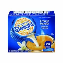 Best Pirce 😍 Creamers International Delight French Vanilla Dairy Free Liquid Creamer, 0.44 Oz., 24/Box (WWI100681) 😍