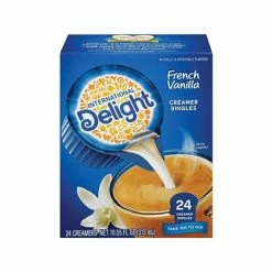 Best Pirce 😍 Creamers International Delight French Vanilla Dairy Free Liquid Creamer, 0.44 Oz., 24/Box (WWI100681) 😍 -Coffee Sales Store unnamed file 2422