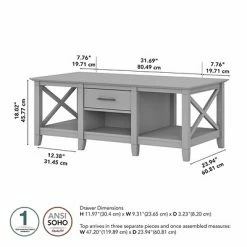 Promo โจ Accent & Coffee Tables Bush Furniture Key West 47" X 24" Coffee Table, Cape Cod Gray (KWT148CG-03) ๐ 11 Promo โจ Accent & Coffee Tables Bush Furniture Key West 47" X 24" Coffee Table, Cape Cod Gray (KWT148CG-03) ๐ -Coffee Sales Store unnamed file 2431