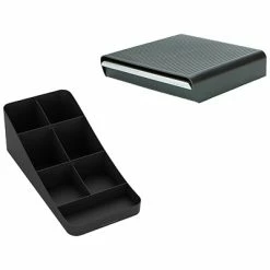 Best deal 🥰 Coffee Organizers & Dispensers Mind Reader 7-Compartment Coffee Organizer, Black (2COMP7-BLK) 🔔