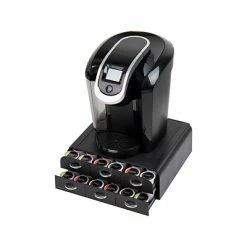 Hot Sale 👍 Coffee Organizers & Dispensers Mind Reader Anchor 12-Compartment Plastic Coffee Organizer, Black (TRY6PC-BLK) 🧨 -Coffee Sales Store unnamed file 2495