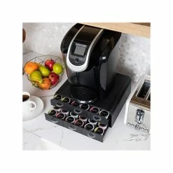 Hot Sale 👍 Coffee Organizers & Dispensers Mind Reader Anchor 12-Compartment Plastic Coffee Organizer, Black (TRY6PC-BLK) 🧨 -Coffee Sales Store unnamed file 2498