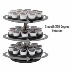 Deals 😉 Coffee Organizers & Dispensers Mind Reader Anchor Coffee Carousel, 45-Pod Capacity, Black (PODSUS45-BLK) ⭐ -Coffee Sales Store unnamed file 2503