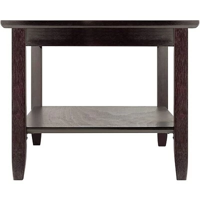 Brand new ⭐ Coffee & Cocktail Tables Winsome Genoa 18.03" X 40" X 22.28" Composite Wood Coffee Table With Glass Top, Dark Brown 🔥 3 Brand new ⭐ Coffee & Cocktail Tables Winsome Genoa 18.03" X 40" X 22.28" Composite Wood Coffee Table With Glass Top, Dark Brown 🔥 - Image 3