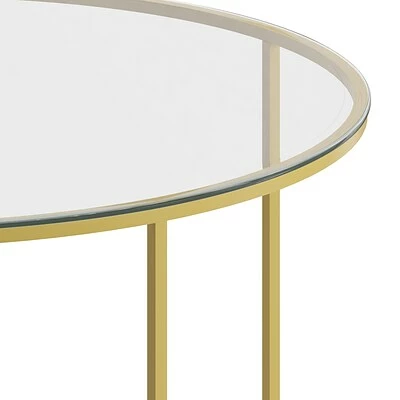 Best Pirce ๐ Coffee & Cocktail Tables Flash Furniture Greenwich Collection Coffee Table, Clear/Matte Gold (NANJH1786CT) ๐ฅฐ 7 Best Pirce ๐ Coffee & Cocktail Tables Flash Furniture Greenwich Collection Coffee Table, Clear/Matte Gold (NANJH1786CT) ๐ฅฐ - Image 7