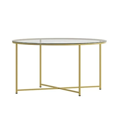 Best Pirce ๐ Coffee & Cocktail Tables Flash Furniture Greenwich Collection Coffee Table, Clear/Matte Gold (NANJH1786CT) ๐ฅฐ 9 Best Pirce ๐ Coffee & Cocktail Tables Flash Furniture Greenwich Collection Coffee Table, Clear/Matte Gold (NANJH1786CT) ๐ฅฐ - Image 9