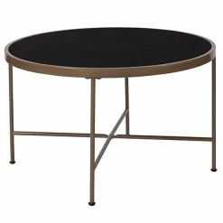 Best Sale 🔥 Accent & Coffee Tables Flash Furniture Chelsea Collection Coffee Table, Black/Matte Gold (NANJN21751CT) ✨