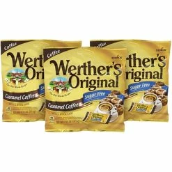 Best Pirce 🥰 Candy & Chocolate Werther's Original Sugar Free Hard Candies, Caramel Coffee, 2.75 Oz., 3/Pack (302-01007) 😀