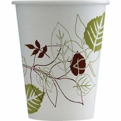 Buy 😍 Paper Cups Dixie Pathways Poly Paper Hot Cups, 8 Oz., White, 50/Pack (2338PATH) 🥰