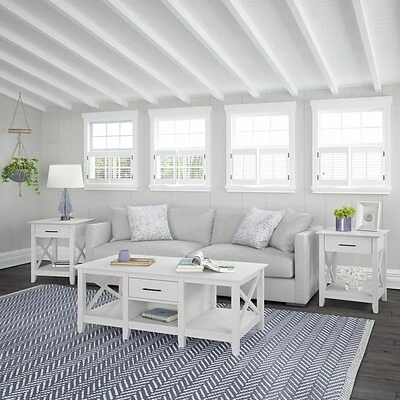 Top 10 ๐ Accent & Coffee Tables Bush Furniture Key West 47" X 24" Coffee Table With Storage, Pure White Oak (KWT148WT-03) โจ 6 Top 10 ๐ Accent & Coffee Tables Bush Furniture Key West 47" X 24" Coffee Table With Storage, Pure White Oak (KWT148WT-03) โจ - Image 6