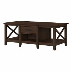 Wholesale 🎁 Accent & Coffee Tables Bush Furniture Key West 47" X 24" Coffee Table With Storage, Bing Cherry (KWT148BC-03) 😍