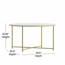 Best Pirce 🌟 Coffee & Cocktail Tables Flash Furniture Hampstead Collection Coffee Table, White (NANJH1787CT) 🧨 -Coffee Sales Store unnamed file 2631