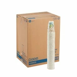 Buy 👍 Paper Cups Dixie PerfecTouch Insulated Paper Hot Cups, 16 Oz., Coffee Haze, 1000/Carton (5356CD) 💯