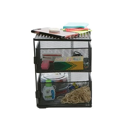Outlet ๐ Coffee Organizers & Dispensers Mind Reader Rotating All Purpose 2 Tier Shelf, Basket Drawers With Magnets, Black (KMAG2T-BLK) ๐ 1 Outlet ๐ Coffee Organizers & Dispensers Mind Reader Rotating All Purpose 2 Tier Shelf, Basket Drawers With Magnets, Black (KMAG2T-BLK) ๐
