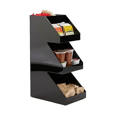 Wholesale ๐ Organizers & Dispensers Mind Reader 'Fancy' Black Acrylic 3 Tier Condiment Organizer, Black (3TCORG-BLK) โญ 1 Wholesale ๐ Organizers & Dispensers Mind Reader 'Fancy' Black Acrylic 3 Tier Condiment Organizer, Black (3TCORG-BLK) โญ