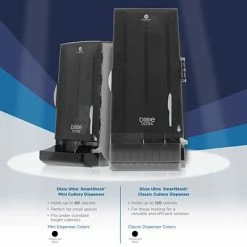 Brand new 🌟 Organizers & Dispensers Dixie Ultra SmartStock Series-O Classic Knife Dispenser By GP PRO, Translucent Black, 10”W X 8.78”D X 24.75”H (SSKD120) 💯 -Coffee Sales Store unnamed file 2782