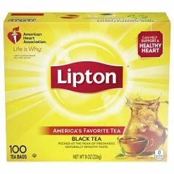 Discount 🔥 Hot Tea Lipton Black Tea 0.1 Oz. Bags, 100/Box (00291) 🌟