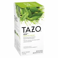 Budget 🔔 Hot Tea Tazo Zen Tea Bags, 24/Box (TJL20060) 👍